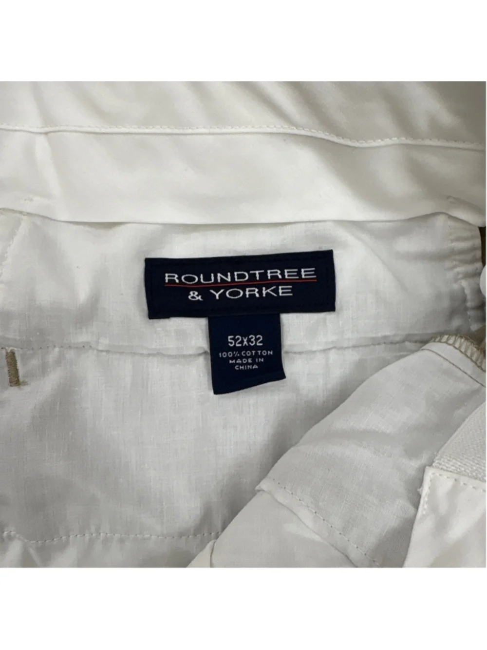 ROUNDTREE & YORKE Beige Chinos & Khakis Waist 52